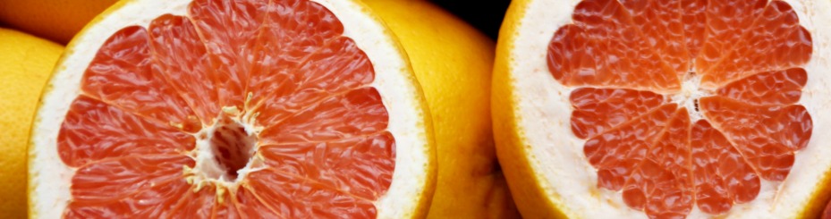 Sværskåret citrus frugt aflang